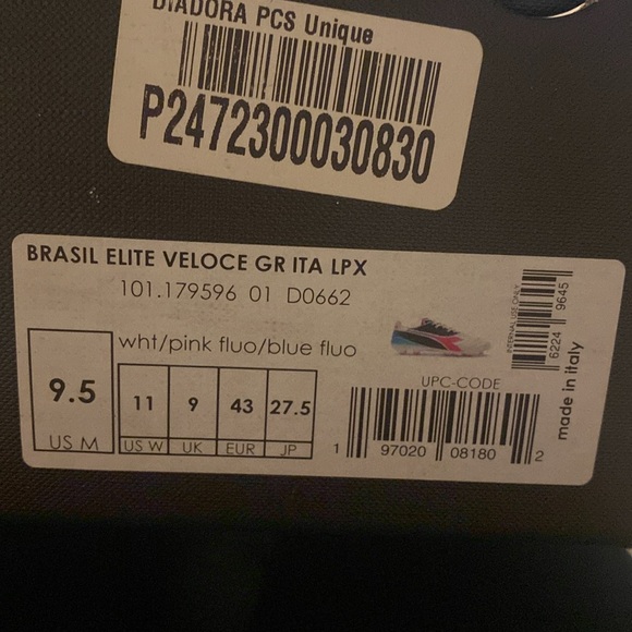 Diadora Brazil Elite Veloce GR ITA LPX soccer cleats Italian Men’s 9.5 - Picture 3 of 6